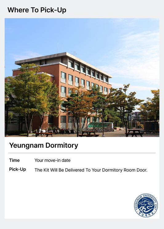Bộ chăn ga gối & đồ dùng sinh hoạt cho ký túc xá Đại học Yeungnam