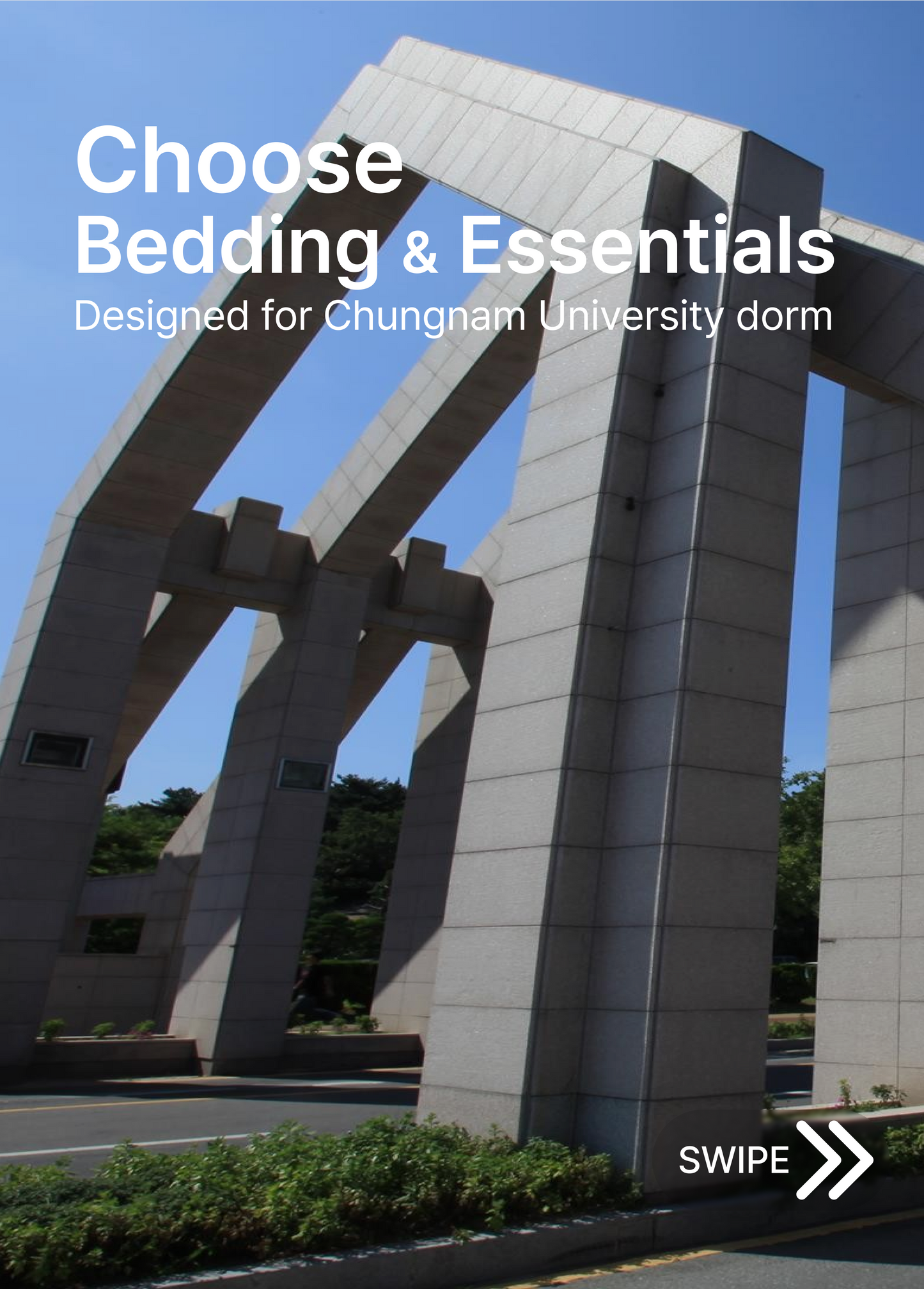 Chungnam National University Bedding & Living Kit for Exchange Students