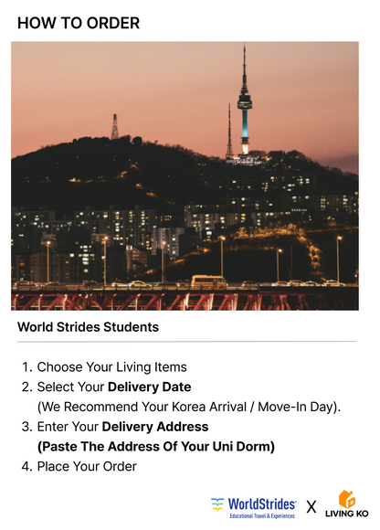 Living Kit for World Strides Students